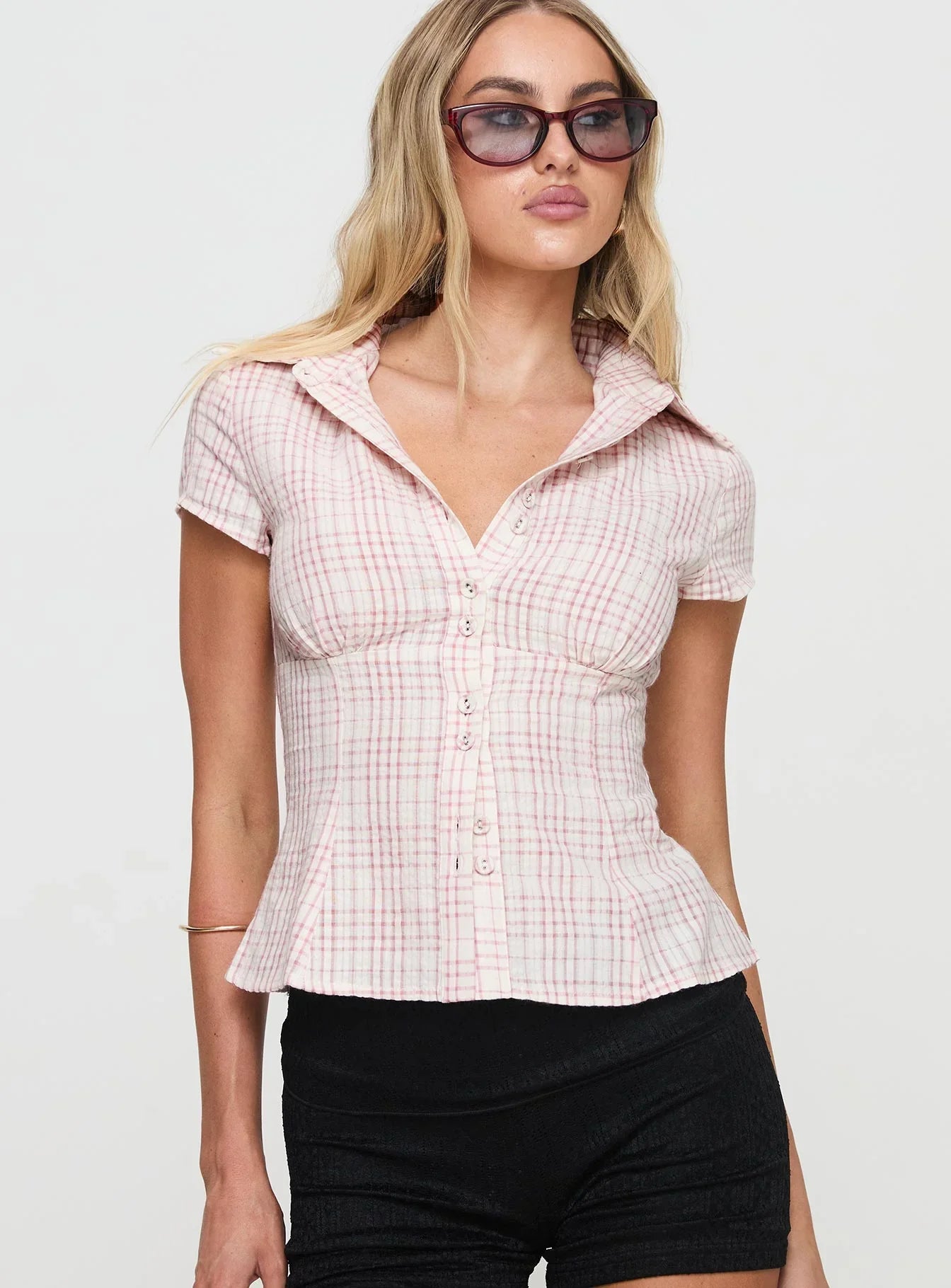 Ancy Pink Blouse