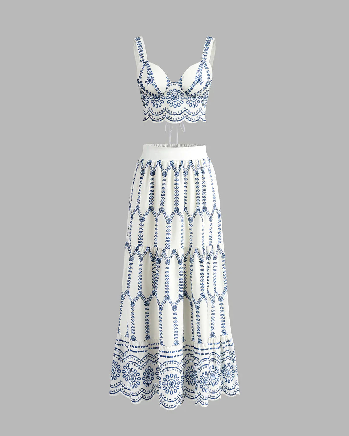 Amal Top and Skirt Set
